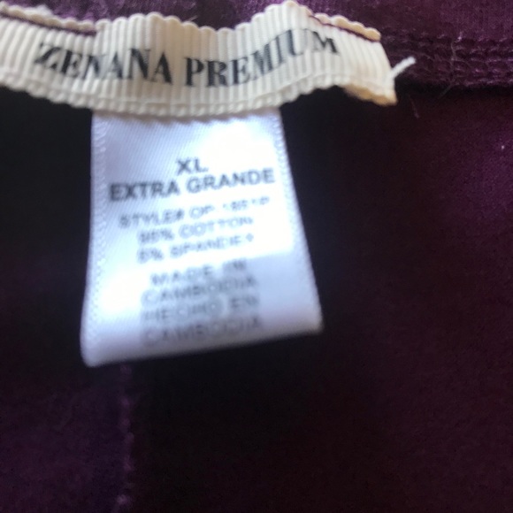 🎆”NWOT”🎆 PURPLE/MAROON STRETCHABLE TIGHTS - Picture 2 of 3